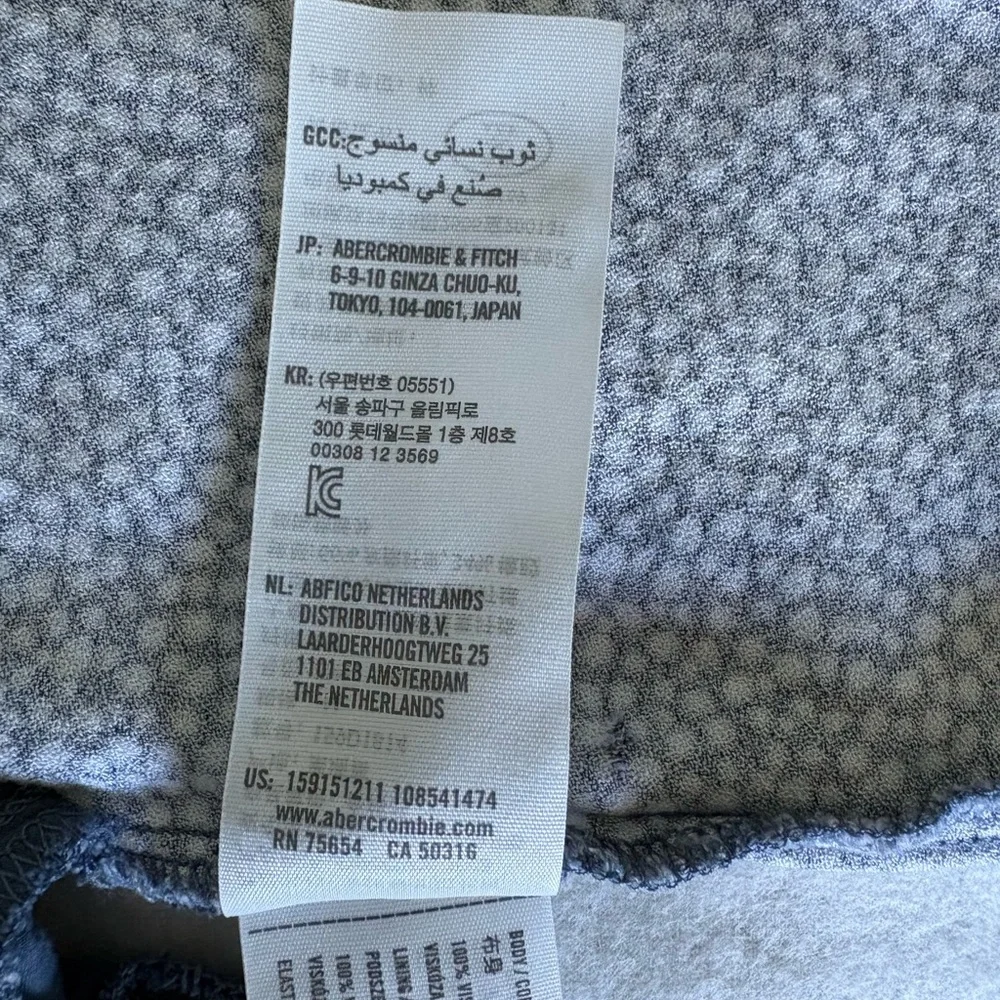 Abercrombie And Fitch Womens Medium Blue White Summer Dress With Pockets - Picture 12 of 12